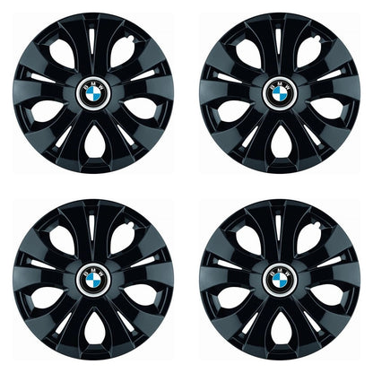 Set 4 Capace Roti Top Negru R16, Compatibil Cu BMW