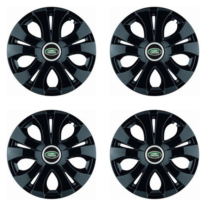 Set 4 Capace Roti Top Negru R16, Compatibil Cu Land Rover