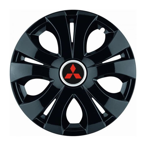Set 4 Capace Roti Top Negru R16, Compatibil Cu Mitsubishi