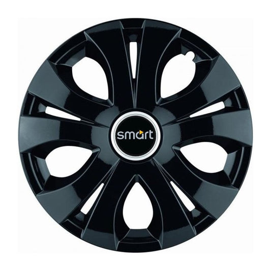 Set 4 Capace Roti Top Negru R16, Compatibil Cu Smart