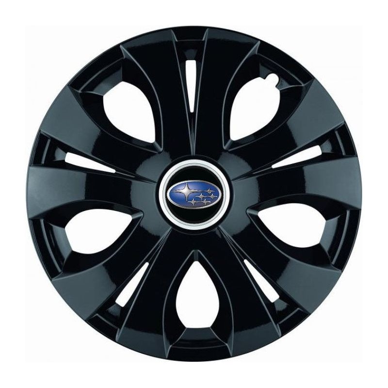 Set 4 Capace Roti Top Negru R16, Compatibil Cu Subaru