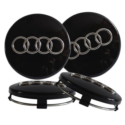 Set 4 Capace Janta Aliaj AUDI 60MM NEGRU