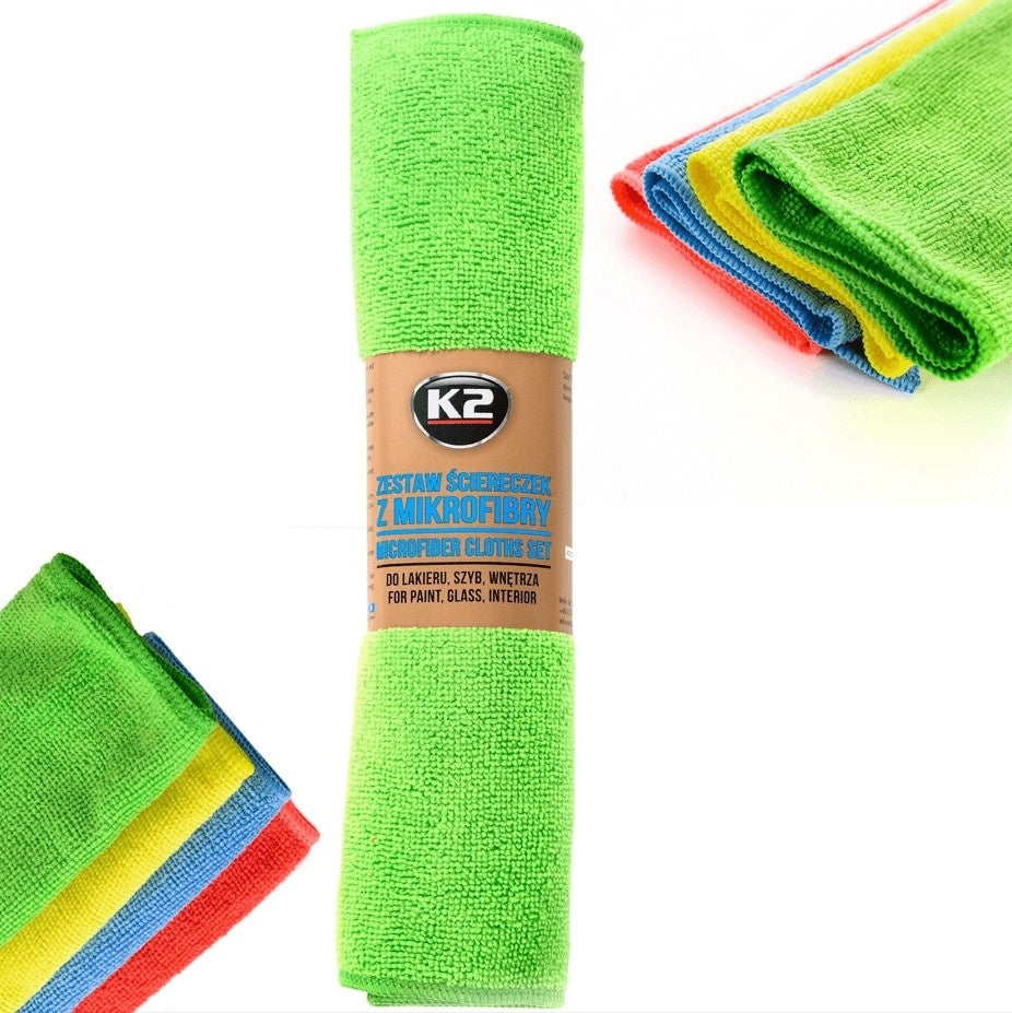 Set 4 Lavete Microfibra Universale K2 30x35 CM