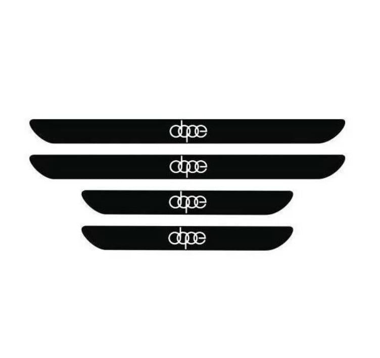 Set 4 stickere protectie praguri pentru Audi DOPE, Creative Rey®