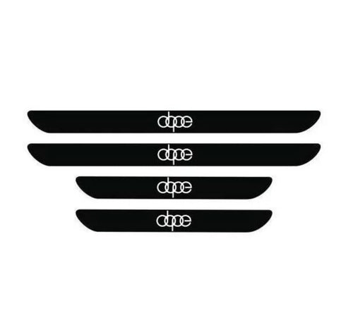 Set 4 stickere protectie praguri pentru Audi DOPE, Creative Rey®