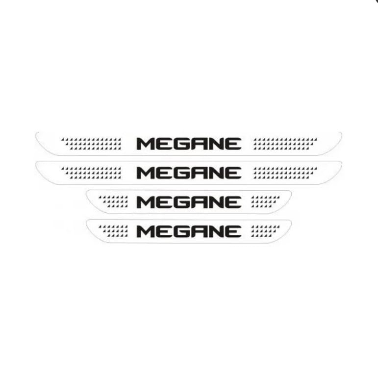 Set 4 stickere protectie praguri pentru Renault Megane v1, Creative Rey®