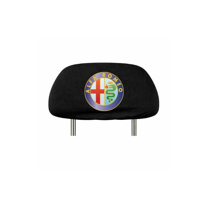 Set 5 huse tetiere negre, pentru gama auto Alfa Romeo