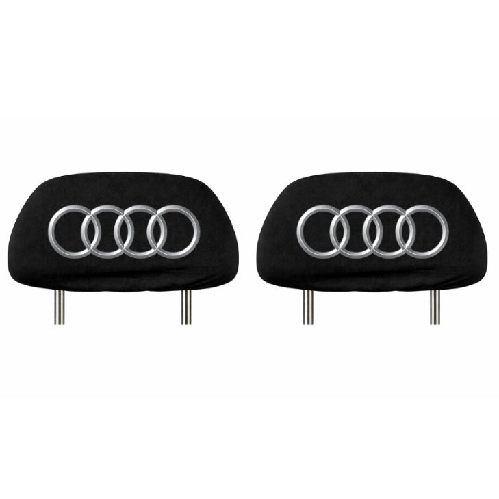 Set 5 huse tetiere negre, pentru gama auto AUDI