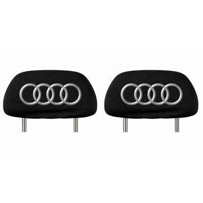 Set 5 huse tetiere negre, pentru gama auto AUDI