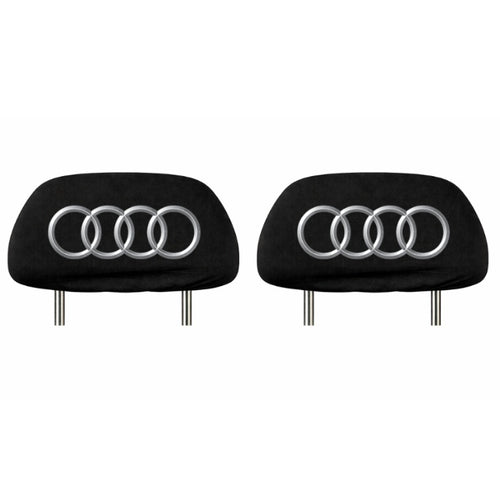 Set 5 huse tetiere negre, pentru gama auto AUDI