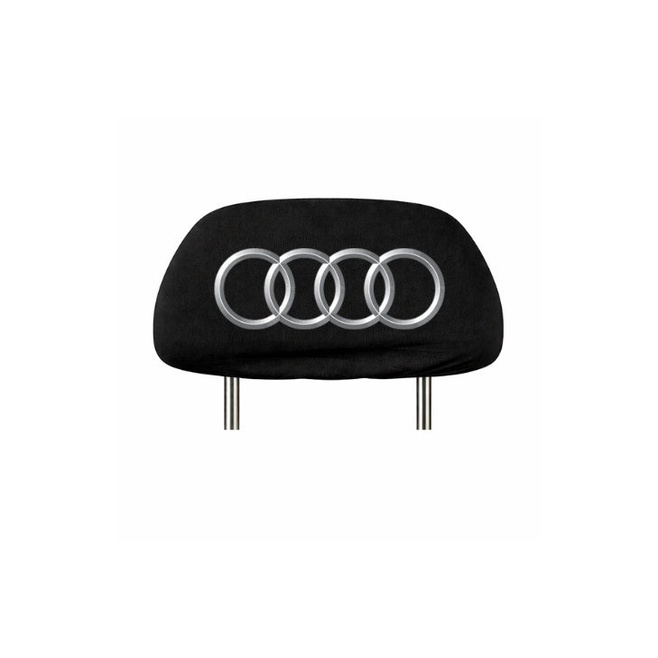 Set 5 huse tetiere negre, pentru gama auto AUDI