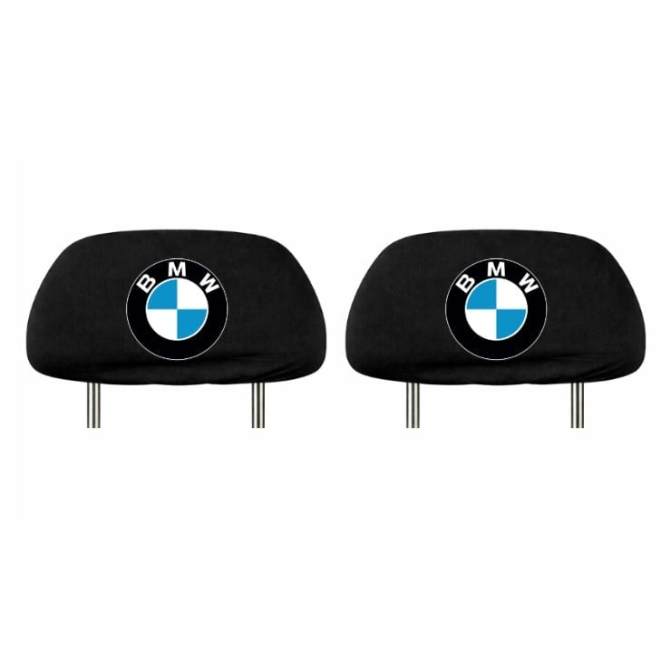 Set 5 huse tetiere negre, pentru gama auto BMW
