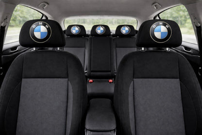 Set 5 huse tetiere negre, pentru gama auto BMW