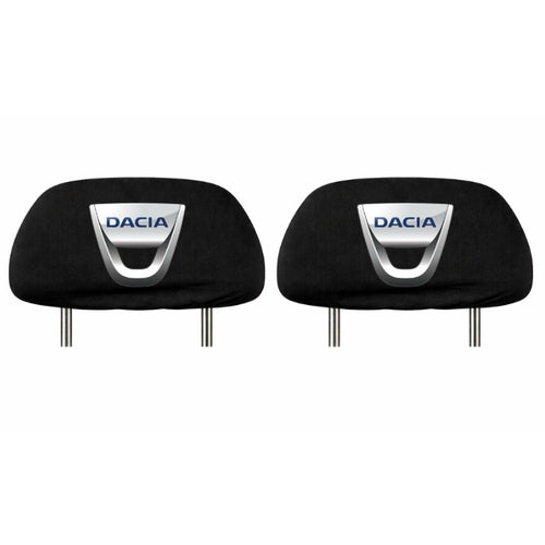 Set 5 huse tetiere negre, pentru gama auto DACIA