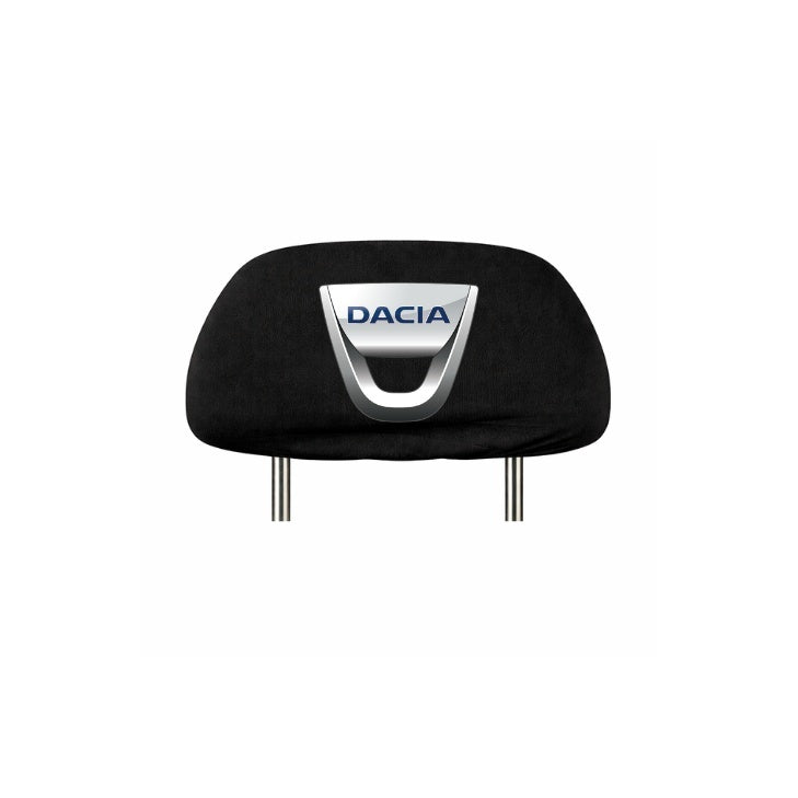 Set 5 huse tetiere negre, pentru gama auto DACIA