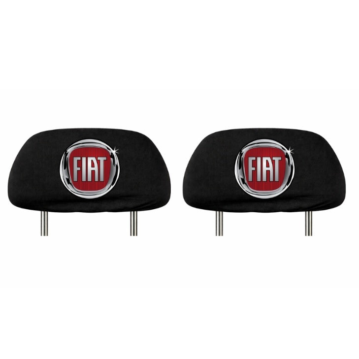 Set 5 huse tetiere negre, pentru gama auto FIAT