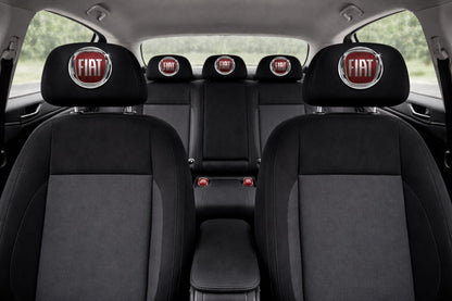 Set 5 huse tetiere negre, pentru gama auto FIAT