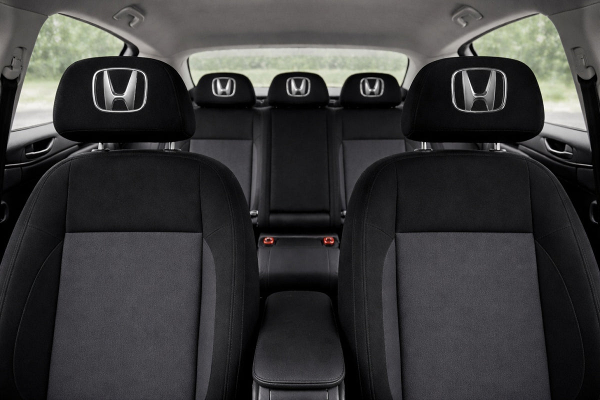 Set 5 huse tetiere negre, pentru gama auto HONDA