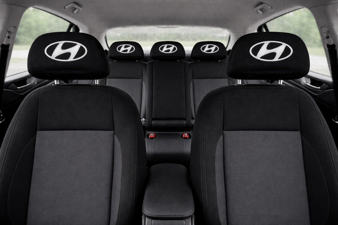 Set 5 huse tetiere negre, pentru gama auto HYUNDAI