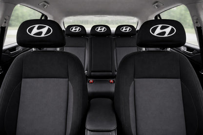 Set 5 huse tetiere negre, pentru gama auto HYUNDAI