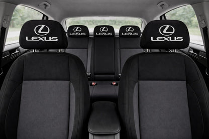 Set 5 huse tetiere negre, pentru gama auto LEXUS