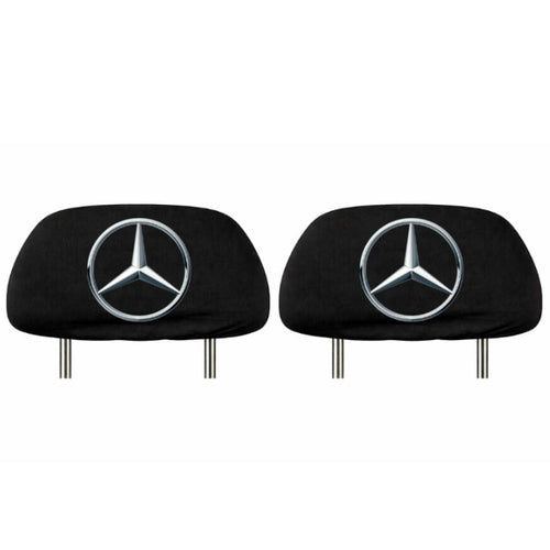 Set 5 huse tetiere negre, pentru gama auto MERCEDES