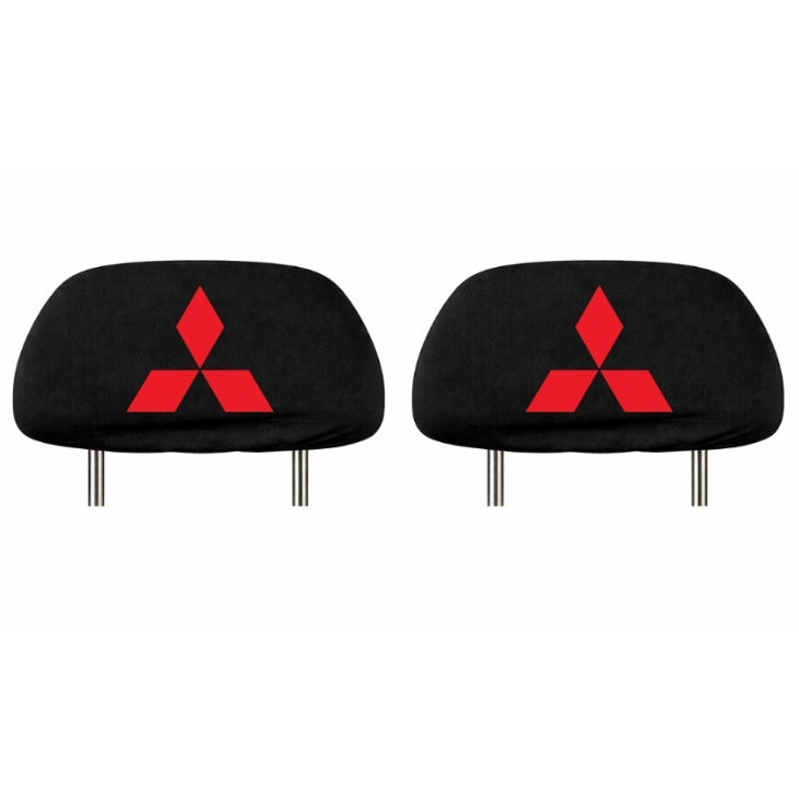 Set 5 huse tetiere negre, pentru gama auto MITSUBISHI