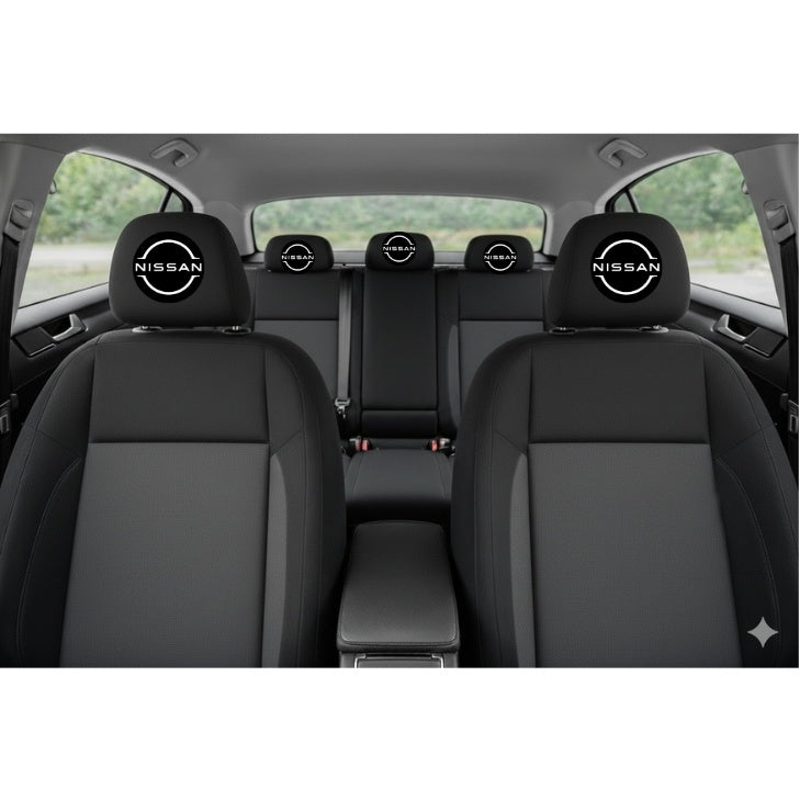 Set 5 huse tetiere negre, pentru gama auto NISSAN NOU