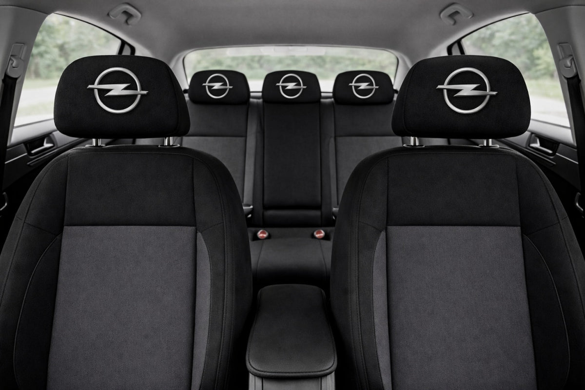 Set 5 huse tetiere negre, pentru gama auto OPEL