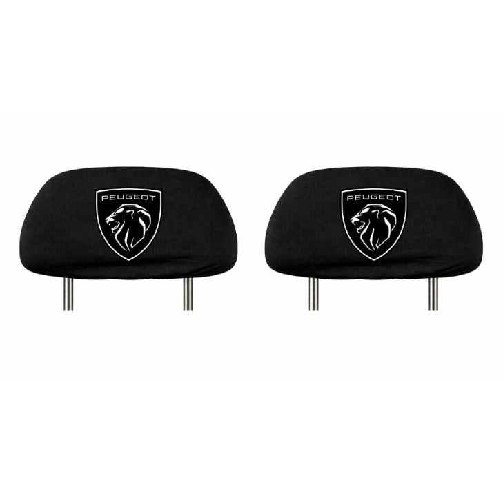 Set 5 huse tetiere negre, pentru gama auto PEUGEOT NOU