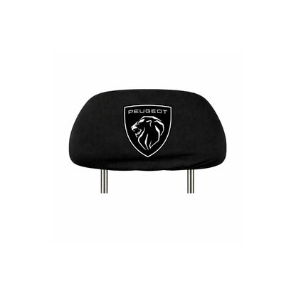Set 5 huse tetiere negre, pentru gama auto PEUGEOT NOU