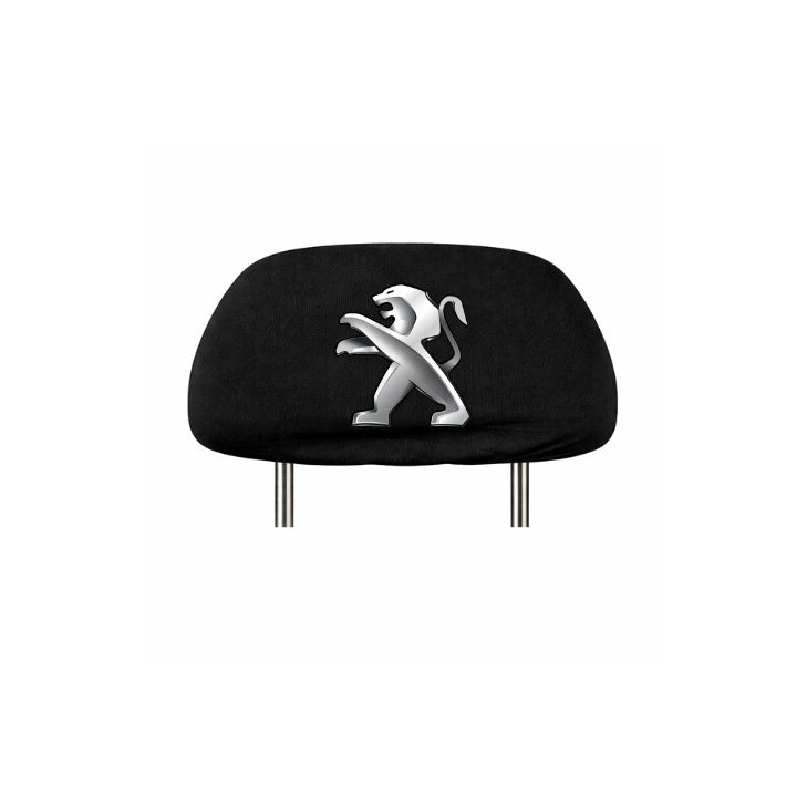 Set 5 huse tetiere negre, pentru gama auto PEUGEOT