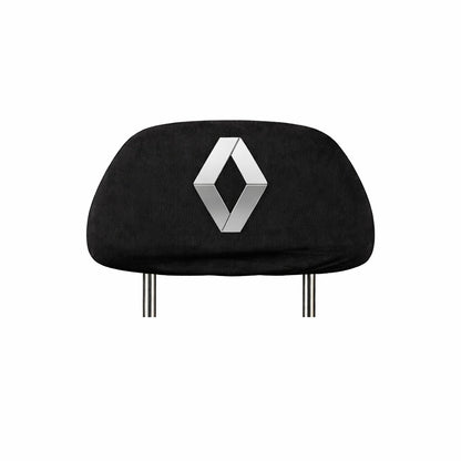 Set 5 huse tetiere negre, pentru gama auto RENAULT