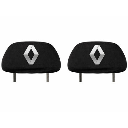 Set 5 huse tetiere negre, pentru gama auto RENAULT