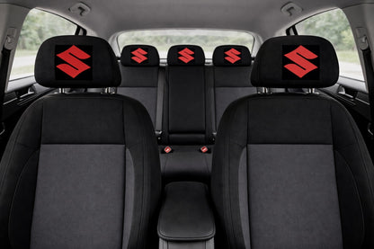 Set 5 huse tetiere negre, pentru gama auto SUZUKI