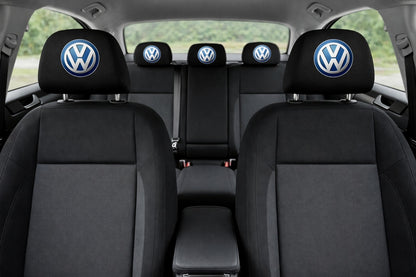 Set 5 huse tetiere negre, pentru gama auto VOLKSWAGEN