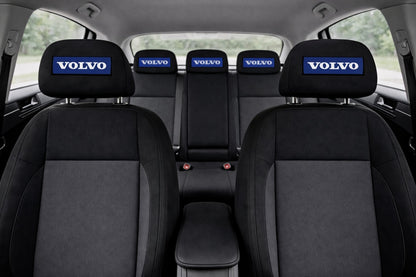 Set 5 huse tetiere negre, pentru gama auto VOLVO