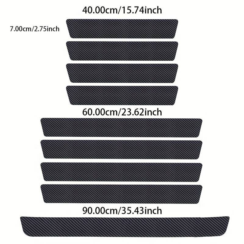 Set 9 Protectii Praguri Si Portbagaj Carbon