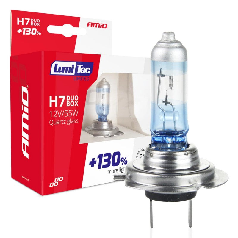 Set bec halogen H7 12V 55W LumiTec LIMITED +130% DUO
