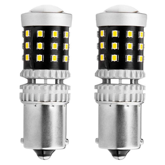 Set becuri auto Canbus 2016 39SMD 1156 BA15S P21W R10W R5W Alb 12V 24V AMIO-02799