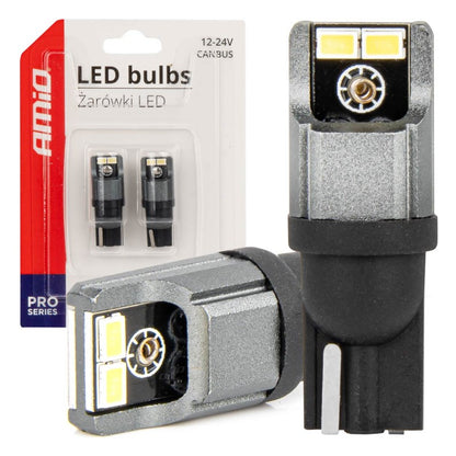 Set becuri auto T10 ,W5W 10W 12/24 V CANBUS