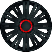 SET CAPACE ROTI 15` Active Negru Cu Inel Rosu