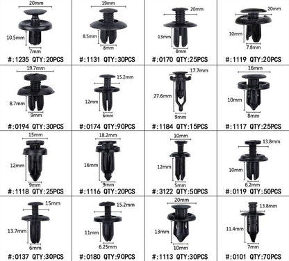 Set de 620 de Cleme din Plastic + 5 unelte Carguard