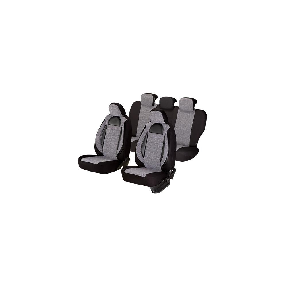 SET HUSE SCAUN RACING GRI - NEGRU