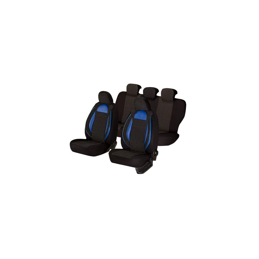 SET HUSE SCAUN RACING NEGRU - ALBASTRU