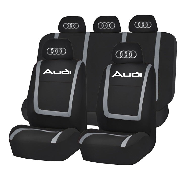 Set Huse Scaune Universale Compatibile cu Audi – Negru/Gri