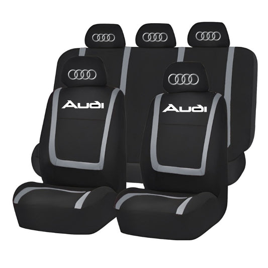 Set Huse Scaune Universale Compatibile cu Audi – Negru/Gri