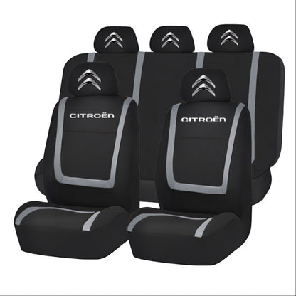 Set Huse Scaune Universale Compatibile cu Citroen – Negru/Gri
