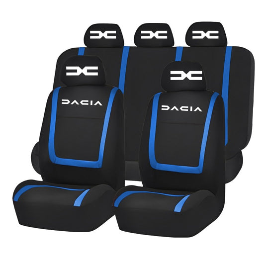 Set Huse Scaune Universale Compatibile cu Dacia Nou – Negru/Albastru
