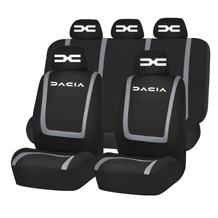 Set Huse Scaune Universale Compatibile cu Dacia Nou – Negru/Gri